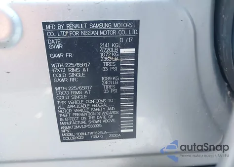 2018 Nissan Rogue Sv from USA, damaged, VIN KNMAT2MV1JP533335